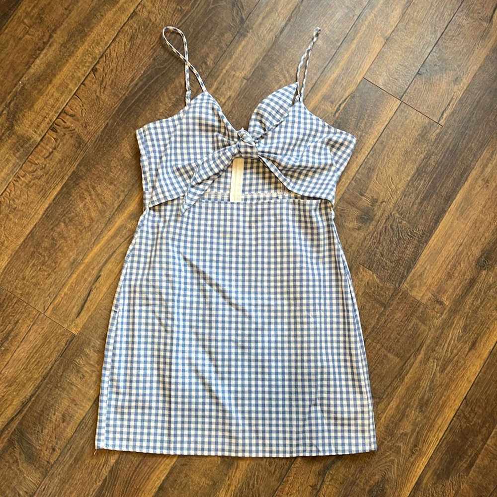 After Market Blue Gingham Dress